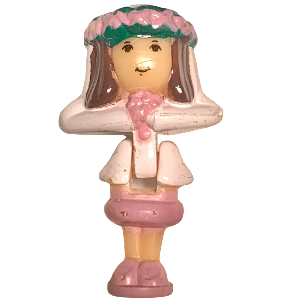 Vintage Polly Pocket Replacement Bride Nancy Doll - Wedding Chapel 1993