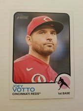 2022 Topps Heritage 1973 Oversized Box Topper Joey Votto #OB-JV Cincinnati Reds
