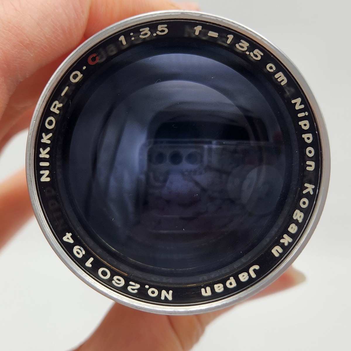 Nikon Nikkor-Q.C. Nippon Kogaku 135mm 13.5mm F3.5 Prime Lens for
