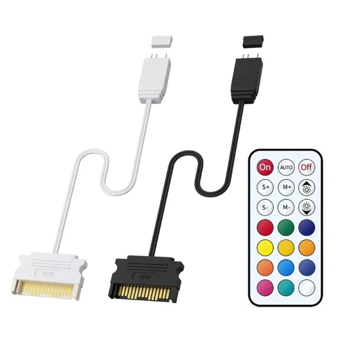 5V 3Pin ARGB Controller with 10 Lighting Mode 15Pin for Computer Case Modding