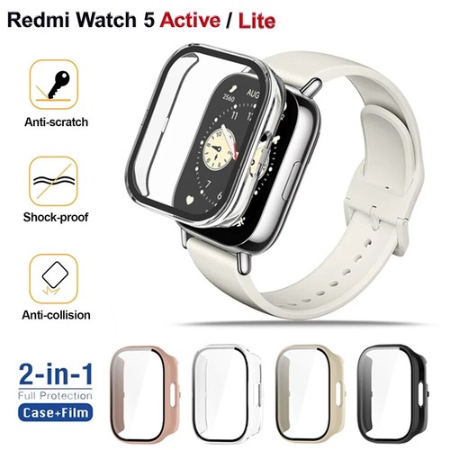 Futerał ochronny do Xiaomi Redmi Watch 5 Active Lite TPU PC szkło hartowane ochrona wyświetlacza - Zdjęcie 3 z 19