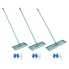 VEVOR Lawn Leveling Rake 48’’/30’’/36"x10" Level Lawn Tool with 78" Steel Handle