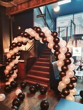 Hire Only* Black & White Themed Backdrop Balloon Arch Garland Balloons Birthdays