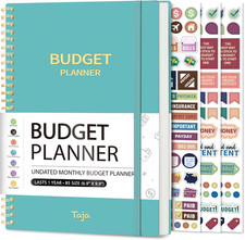 Budget Planner - Monthly Budget Book with Expense Tracker Notebook, Undated B...