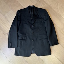 Gianni Versace Tessuti Black Blazer Sport Coat Striped Men  s 40 R