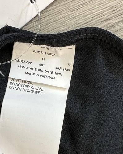 Nike Hydrastrong Women's Black Bikini Swimsuit Top Size Large NWT MSRP: $40 - Picture 9 of 10