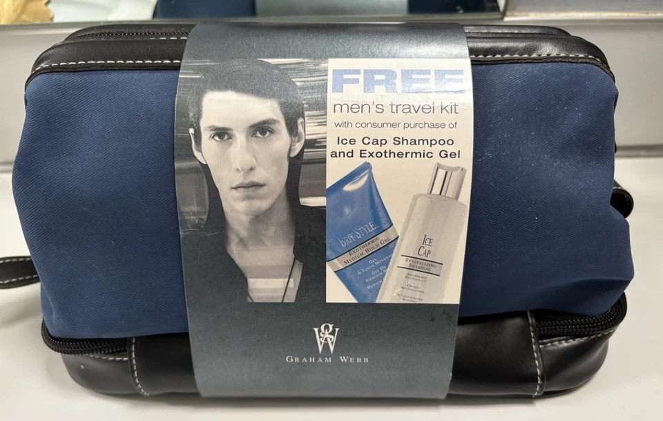 Bolsa de viaje de gel champú revitalizante Graham Webb ICE CAP 11 oz descontinuada 2006 Foto 2 de 4