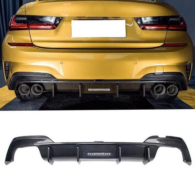 Fits For 19-21 BMW G20 M340i M Performance Rear Bumper Lip Diffuser carbon fibre