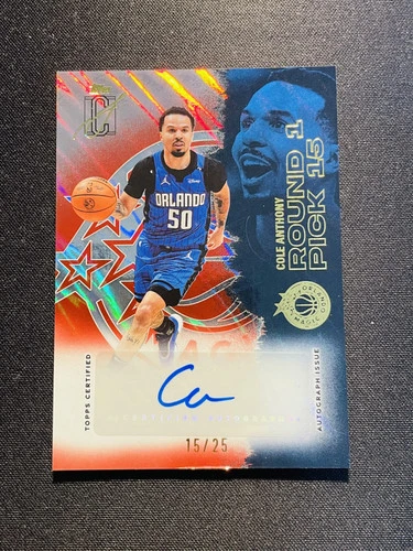 2025 Topps Signature Cole Anthony Red Lava (RAW)