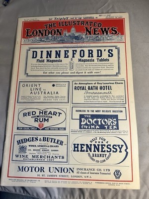 The Illustrated London News Nov 13 1937 Ads Jonny Walker ,Martin Cordon Bleu etc