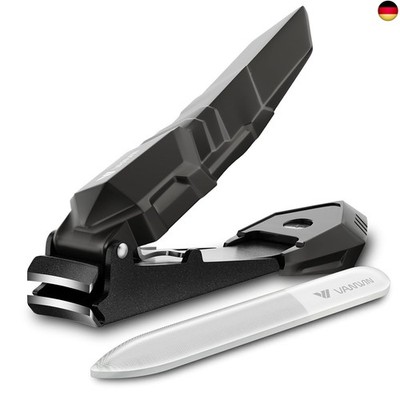 VANWIN Nagelknipser mit Auffangbehälter, Nagelknipser für Fingernagel und F