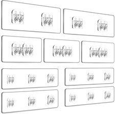 9-Pack Shower Caddy Adhesive Replacement - Transparent Shower Adhesive Strips, N