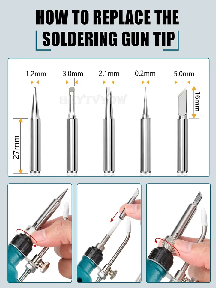 Cordless Soldering Iron Kit for Makita/Milwaukee/Ryobi/Dewalt/Bosch Battery 75W - Image 2 of 4