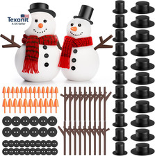 Snowman Kit for Crafts, 200PCS Snowman Craft for Kids, Snowman Decorating Kit In