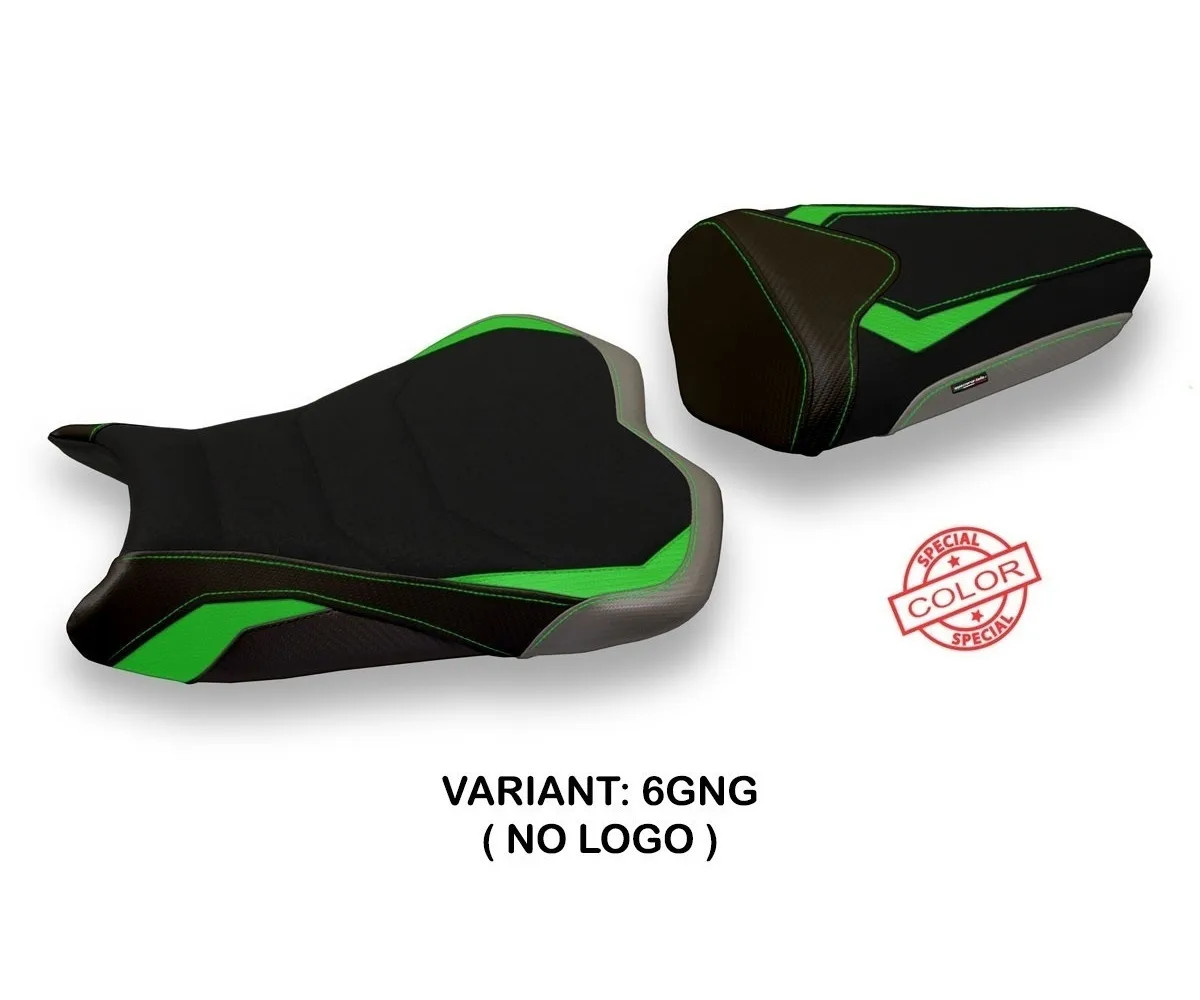Seat cover Quito SColor UGrip Green-Gray TPZ KAWASAKI NINJA ZX 10 R 2008 2010 Xk