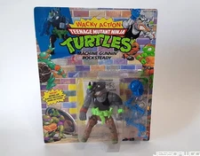 new Machine Gunnin Rocksteady figure Teenage Mutant Ninja Turtles Playmates TMNT