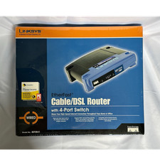Linksys BEFSR41 EtherFast Cable/DSL Router 4-Port Switch 100 Mbps Wired RJ-45