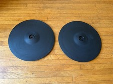 TWO PACK Roland CY-14C 14" V Drum Crash Cymbal cy-14c Cy14 w/ STOPPERS