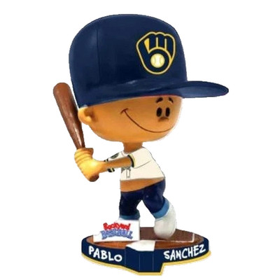 2026 Pablo Sanchez Backyard Baseball Bobblehead Milwaukee Brewers SGA
