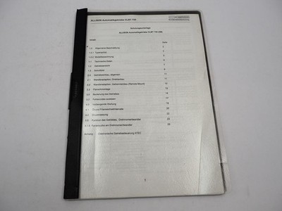Allison CLBT 755 Automatikgetriebe Schulungsunterlage Service Training 2005
