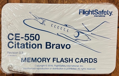 #ad Cessna Citation Bravo 550 Memory Flash Cards $17.95