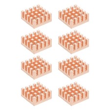 8 Pcs Copper Heatsink 14x14x6mm, Heat Sink Cooler Radiator for Raspberry Pi