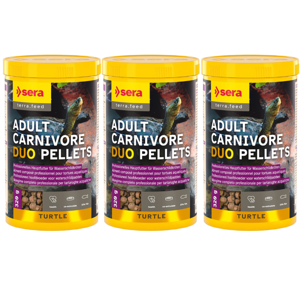 3X Sera Reptil Carnivor Nature - Futter FüR Carnivore Reptilien 1000Ml - 310G-image