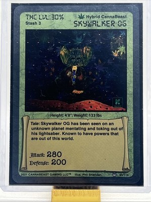 CannaBeast TCG Skywalker OG Holo Card #93/114 Pack Fresh! KICKSTARTER  CCG