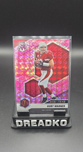 2021 Panini Mosaic - Man of the Year Kurt Warner #267 Camo Pink Mosaic Prizm