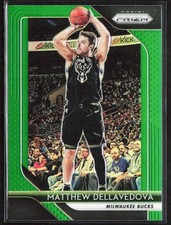 2018-19 Panini Prizm MATTHEW DELLAVEDOVA Green Prizm Card #266 Milwaukee Bucks