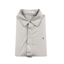 Criquet Light Gray Organic Cotton S/S Pocket Golf Polo Size Medium