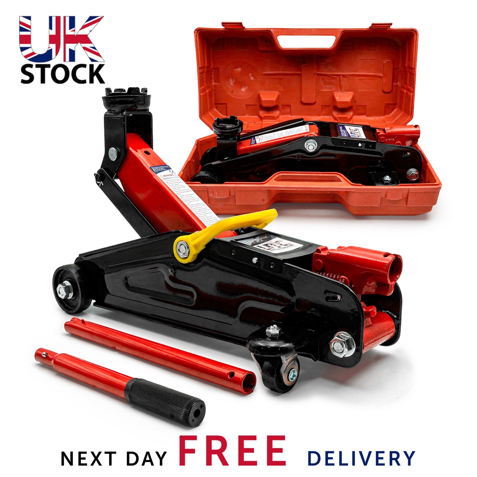 2 Ton Trolley Jack Hydraulic Floor Jack Low 330mm Profile Car Lift Garage NEW!UK