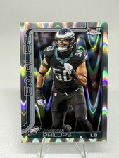 2025 Topps Chrome Jaelan Phillips #192 Philadelphia Eagles NFL Raywave