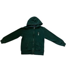 Polo Ralph Lauren Kids Polo Bear Full Zip Hoodie Green M 10-12 Sweatshirt
