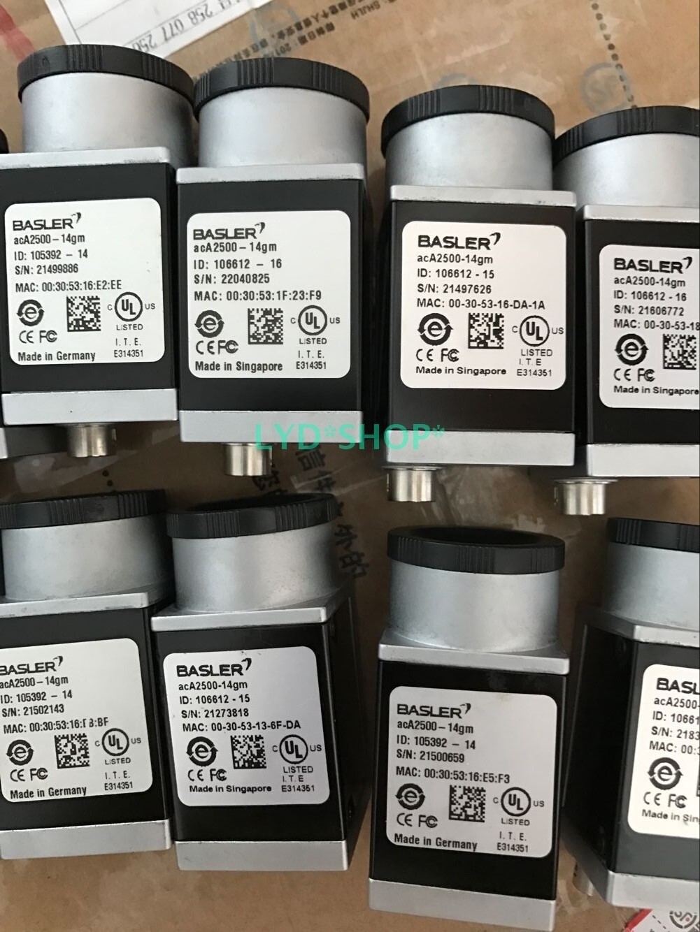 1pcs used for   ACA2500-14GM industrial camera *bh