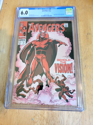 THE AVENGERS #57 CGC 6.0 1968 Marvel Roy Thomas cover 1st app of the SA Vision