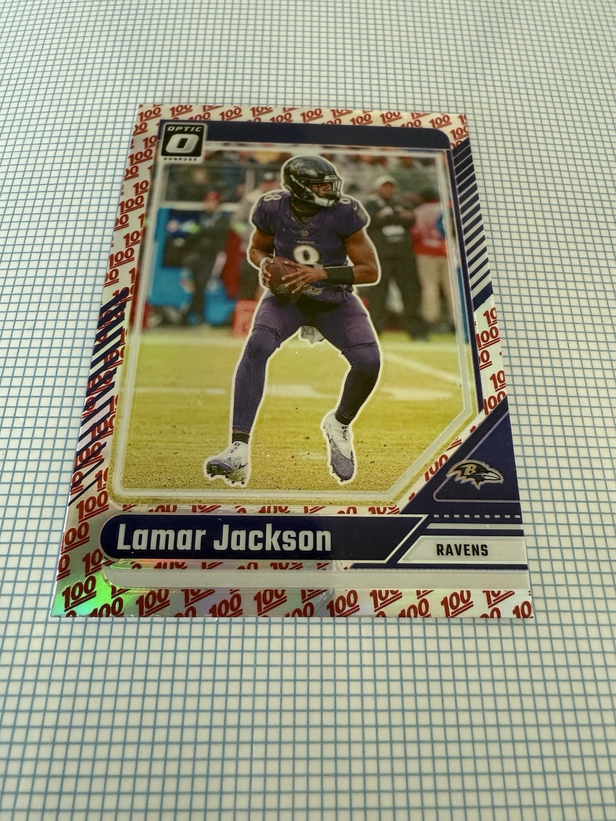 2024 Donruss Optic Lamar Jackson One Hundred #13 Ravens