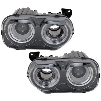 Set of 2 HID Headlights Driving Head lights Headlamps  Driver & Passenger Pair