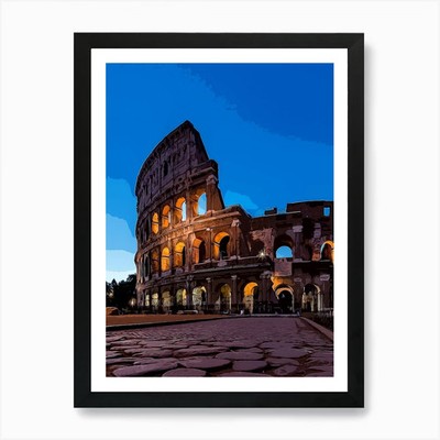 Kolosseum Kunstdruck gerahmt Wandbild Poster Leinwanddruck Bild
