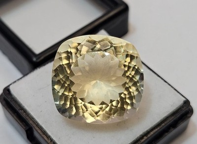 Shinning Light Yellow Cushion Cut 19-20 Ct Sapphire Loose For Jewelry Gemstone