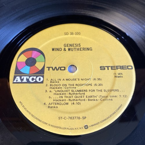 GENESIS "Wind & Wuthering" 1976 (ATCO/SD38100) VG/VG LYRICS SLEEVE - Picture 10 of 13