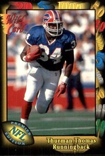 Thurman Thomas 1991 Wild Card #135 Buffalo Bills NFL READ FREE SHIP