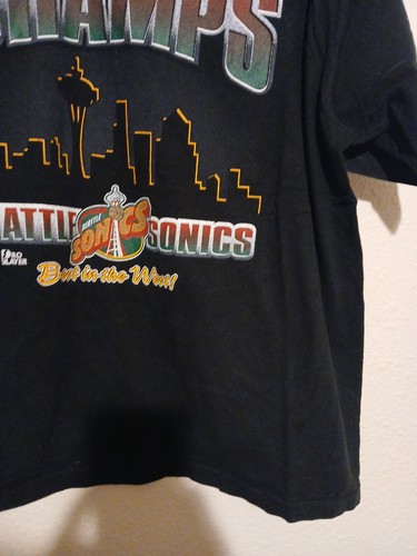 Vintage 1990’s Seattle Supersonics ProPlayer Skyline T-Shirt Gr. XXL - Bild 3 von 8