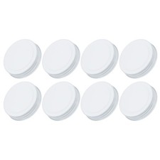 8Pcs 70mm/2.76" Regular Mouth Tin Plate Mason Jar Lids for Canning Jars White