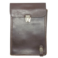 Soviet Vintage Officer Leather Map Case Tablet Bag Military Army Field Gear USSR