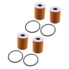 4pc Engine Oil Filter + Seal fit for Hyundai Genesis Palisade Kia Sedona Sorento