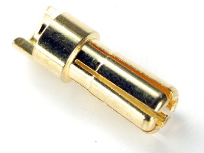 Voltmaster - Goldkontakt Stecker 5,5mm geschlitzt