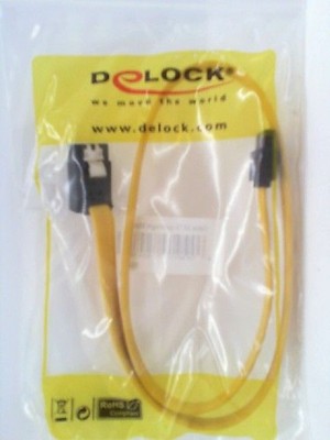Delock 0.5Â m SATA Cable 0.5Â m SATA SATA Yellow SATA CableÂ -Â SATA Cables (824