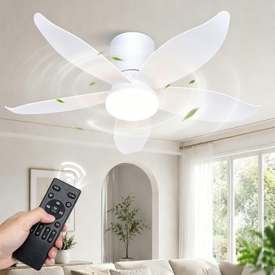 LED Deckenventilator mit Licht 66-110cm Dimmbar Fernbedienung App Reverse Motor