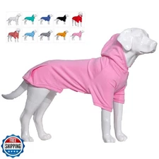Lovelonglong Blank Basic Hoodie Sweatshirt for Dogs 100% Cotton Fits Small Me